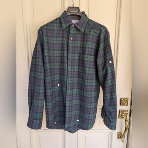 Vintage Pendleton black watch wool shirt. Needs visual mending!